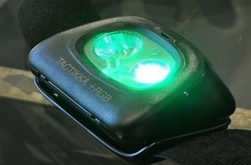 Hoofdlamp lichtstanden