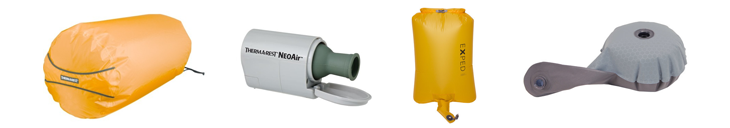 Allerlei accessoires om het oppompen van je luchtbed makkelijk te maken