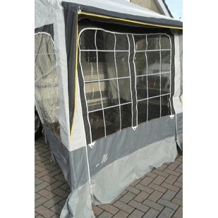 Slikranden van een voortent