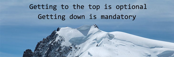 Het beklimmen van de Mont Blanc