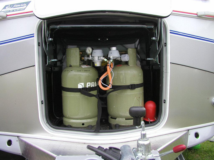 Gebruik van gas op de camping