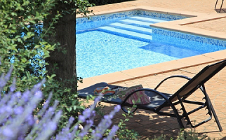 zwembad, waterstress of waterpret