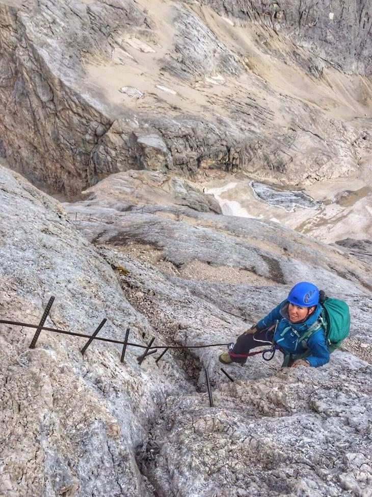 Klettersteig op de Marmolade!