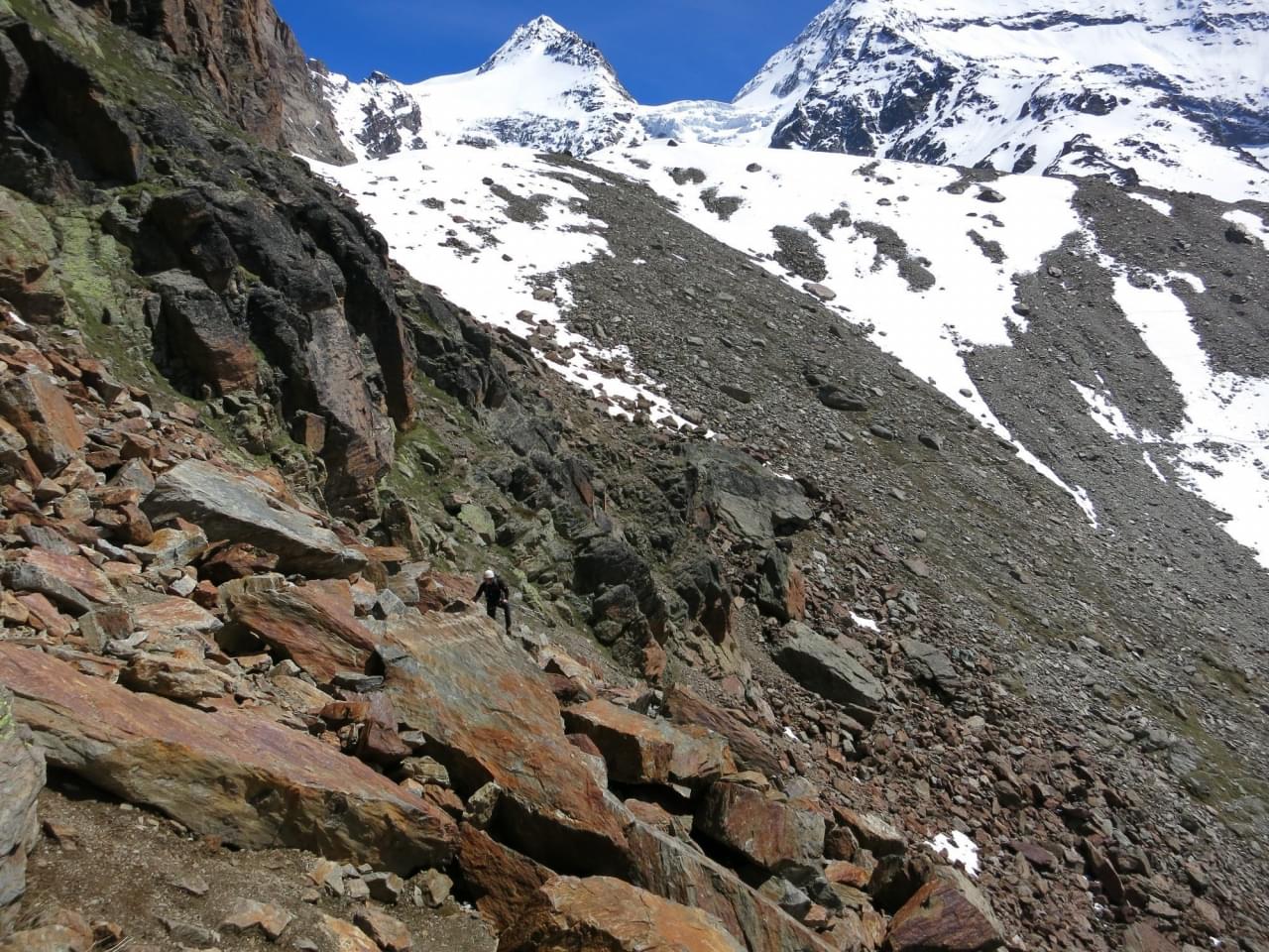 Beklimming van de J&auml;gihorn in Zwitserland