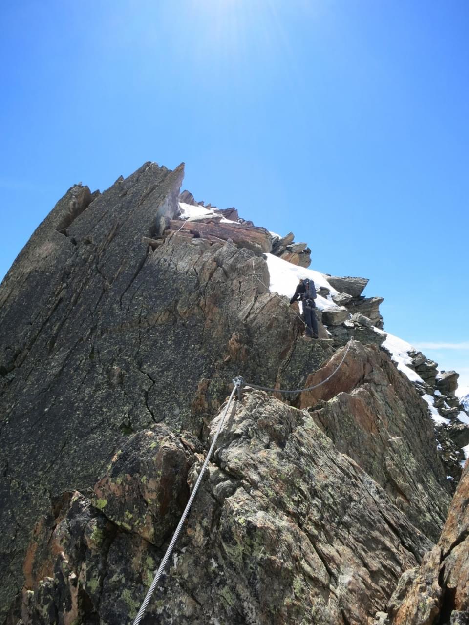 Beklimming van de J&auml;gihorn in Zwitserland