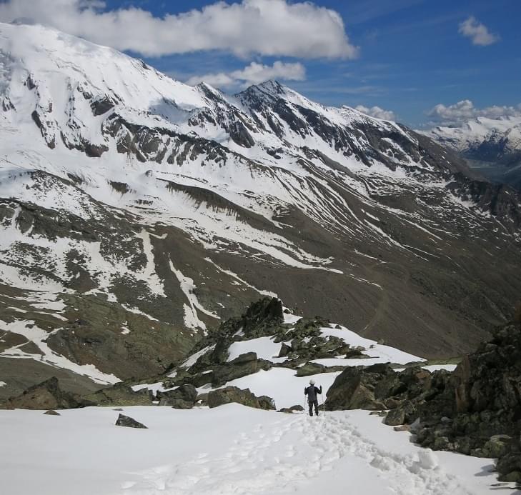 Beklimming van de J&auml;gihorn in Zwitserland