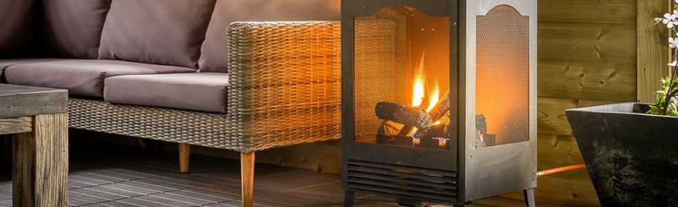 Camping kachel, warm op de camping