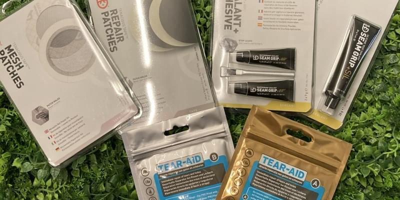 (Nood)reparaties aan tenten